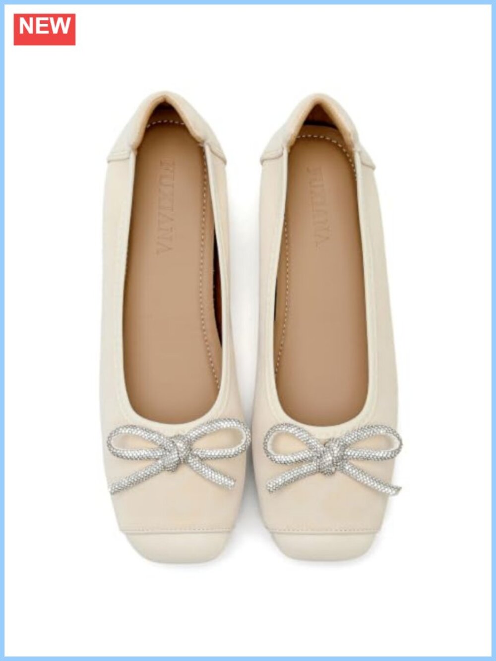 Leopard Print Square Toe Ballet Flats Slip On Dressy Women's Shoes